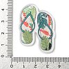 Printed Transparent Hawaii Theme Acrylic Pendants OACR-S045-02D-3