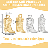 10Pcs 2 Colors 304 Stainless Steel Pendants STAS-BBC0007-03-2
