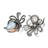 Opalite Octopus Brooch G-Z050-01H-2