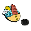 Outdoor Beach Series Travel Enamel Pins JEWB-Z030-03C-3