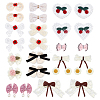 24Pcs 12 Styles Polyester Iron on Sew on Patches DIY-PH0038-32-1