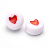 Flat Round Acrylic Beads PB37C9070-2-2
