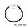 Braided Leather Bracelets Making BJEW-JB04814-02-5