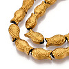Electroplate Glass Beads Strands EGLA-T025-03G-3