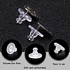 Clear Silicone Full-covered Ear Nuts FIND-SP0001-18C-6