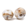 Two Tone Opaque Acrylic Imitation Gemstone European Beads SACR-K005-04A-2