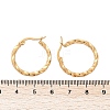 201 Stainless Steel Hoop Earrings EJEW-I245-07B-3