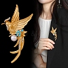 Phenix Zinc Alloy Rhinestone Brooches PW-WG0C58E-01-4