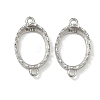 925 Sterling Silver Connector Cabochon Settings STER-NH0019-01P-01-1