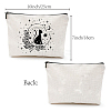 Custom Polycotton Moon Printed Canvas Storage Bags ABAG-WH0029-134-2