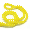 Baking Paint Imitation Jade Glass Round Bead Strands LS-DGLA-Q021-10mm-24-3