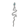 Snake Alloy Rhinestone Brooch Pins JEWB-Z034-04P-02-1