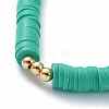 Handmade Polymer Clay Heishi Beads Stretch Bracelets BJEW-JB05621-4