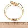 304 Stainless Steel Glass Hinged Bangles for Women BJEW-M082-06G-02-4