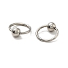 316L Surgical Stainless Steel Captive Bead Ring for Nose Ring Cartilage Hoop Earrings AJEW-G038-01P-2