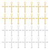 100Pcs 2 Colors Brass Pendants KK-UN0003-97-1