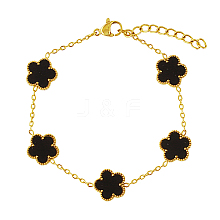 Acrylic Flower Link Chain Bracelet XT3040-1