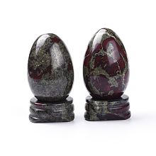 Natural Dragon Bloodstone Home Decorations G-K290-08