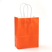 Pure Color Kraft Paper Bags AJEW-G020-D-08