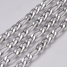 Tarnish Resistant 304 Stainless Steel Figaro Chains CHS-G005-C-04P