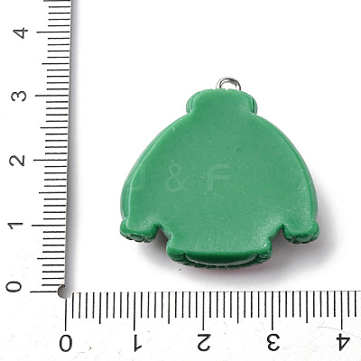 Christmas Opaque Resin Pendants RESI-A049-05D-1