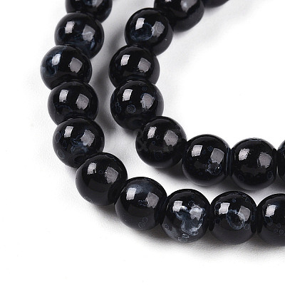 Baking Paint Glass Beads Strands DGLA-N003-6mm-A10-1