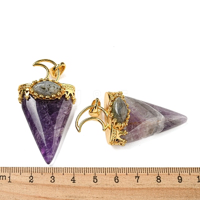 Natural Amethyst Big Pendants G-F639-06B-G-1