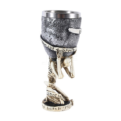 Halloween Stainless Steel 3D Skull Mug PW-WG77748-01-1