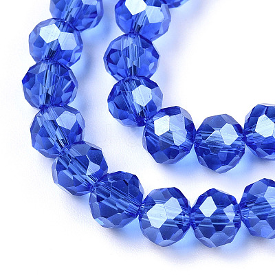 Electroplate Glass Beads Strands EGLA-A034-T4mm-A32-1