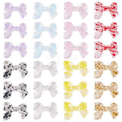 40Pcs 8 Colors Transparent Acrylic Beads OACR-TA0004-05-1