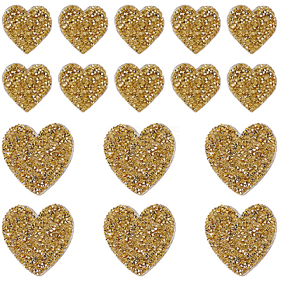 20Pcs 2 Styles Glitter Resin Hotfix Rhinestone DIY-CY0002-36A-1