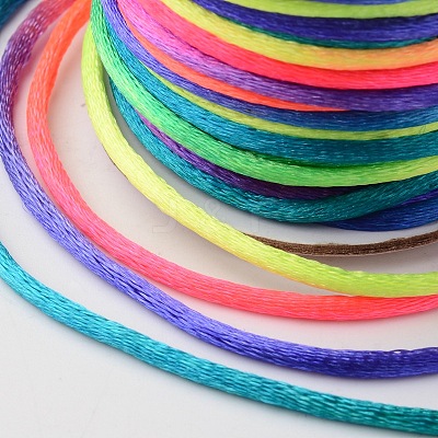 Nylon Satin Rattail Cords X-NWIR-O001-A-20-1