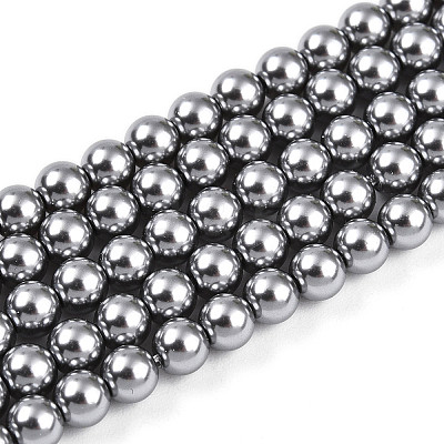 Baking Paint Pearlized Glass Pearl Bead Strands HY-N002-4mm-A01-1