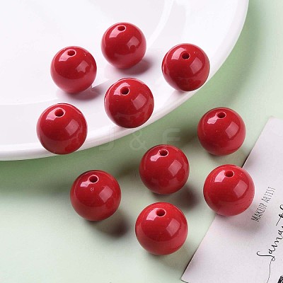 Opaque Acrylic Beads X-MACR-S370-C20mm-A14-1