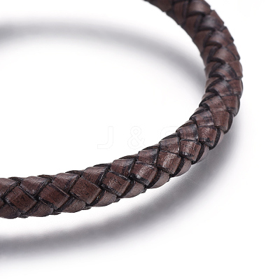 Leather Braided Cord Bracelets BJEW-E352-04A-B-1