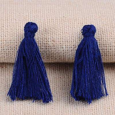 Polycotton(Polyester Cotton) Tassel Pendant Decorations FIND-I003-18-1