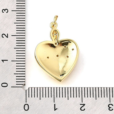 Brass Micro Pave Cubic Zirconia Pendants KK-V007-005G-03-1