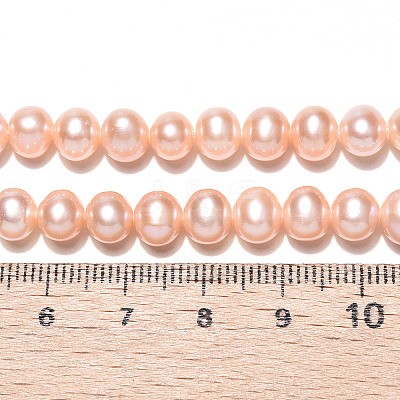 Natural Cultured Freshwater Pearl Beads Strands PEAR-N016-06C-01-1