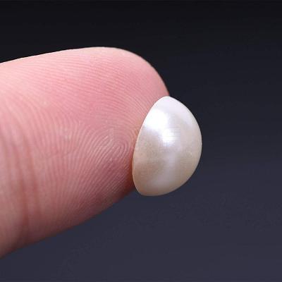 ABS Plastic Imitation Pearl Cabochons OACR-S019-01-1