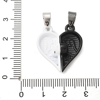 Alloy Enamel Split Pendants STAS-M114-06EB-1