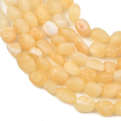 Natural Yellow Jade Beads Strands GG-C286-A23-1
