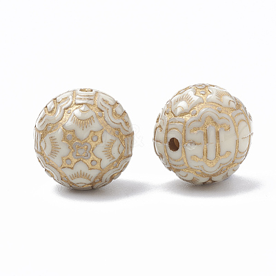 Plating Acrylic Beads PACR-T001-08-1