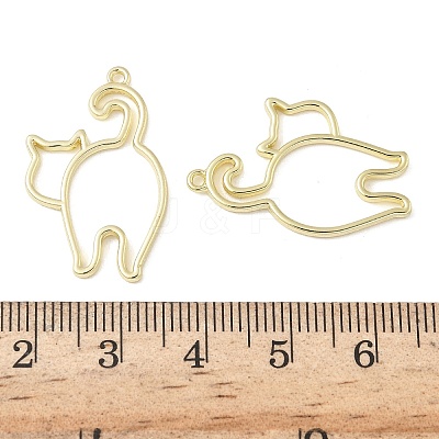 Alloy Open Back Bezel Pendants X-FIND-L025-02G-1