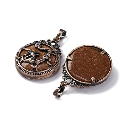 Synthetic Goldstone Pendants G-A241-02R-18-1
