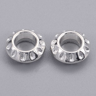 Tibetan Style Alloy European Beads TIBEB-EAA386Y-S-FF-1