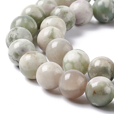 Natural Peace Jade Beads Strands G-G905-07-6MM-1