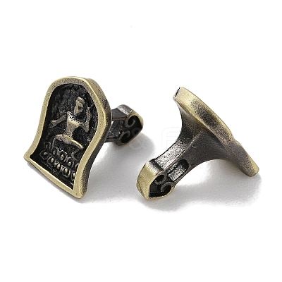 Tibetan Style Brass Beads KK-M284-65AB-1