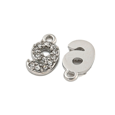 304 Stainless Steel Pendants STAS-L080-002P-09-1