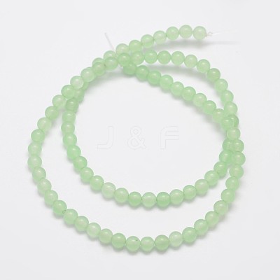 Natural & Dyed Malaysia Jade Bead Strands X-G-A146-4mm-A26-1