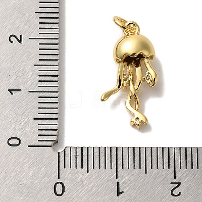Rack Plating Brass Micro Pave Cubic Zirconia Pendants X-KK-U027-09-03G-1